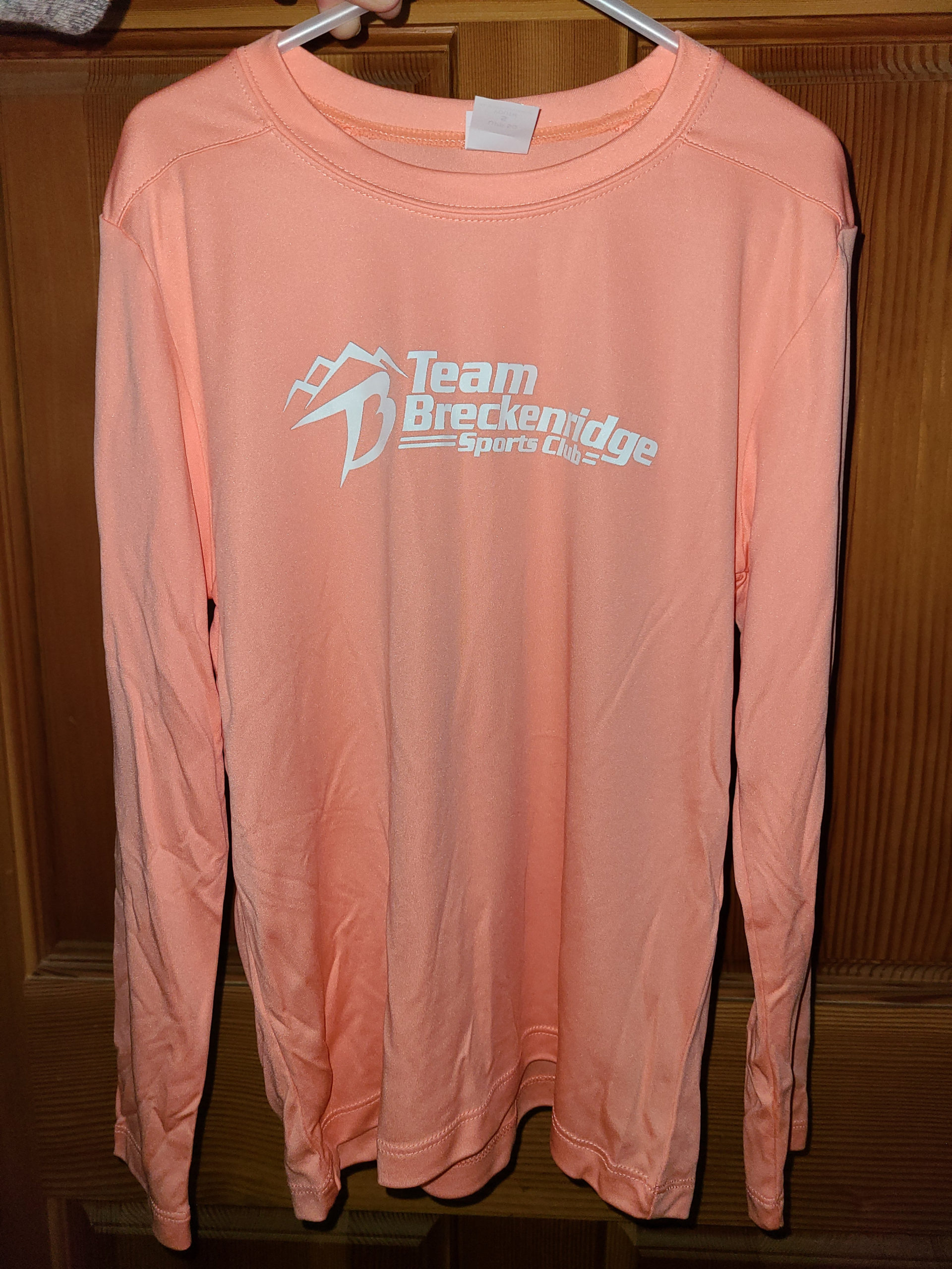 Team Breckenridge salmon shirt